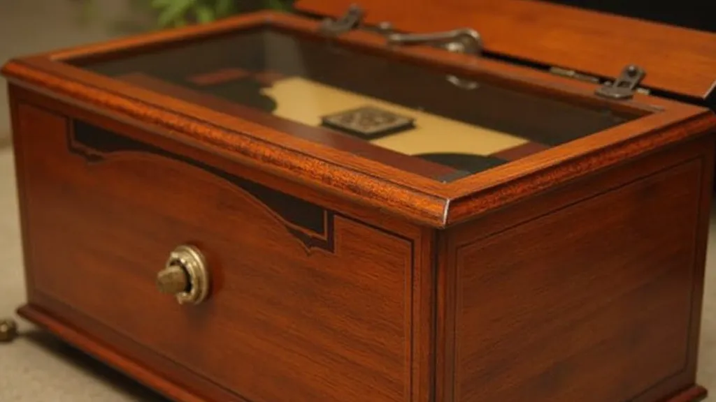 Restored vintage music box